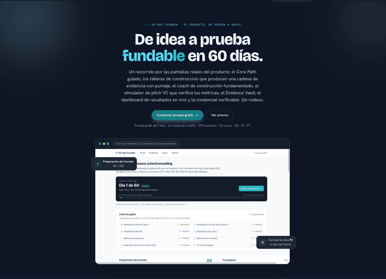 60-Day Startup Academy. -  Academia de startups de 60 días en Bogotá